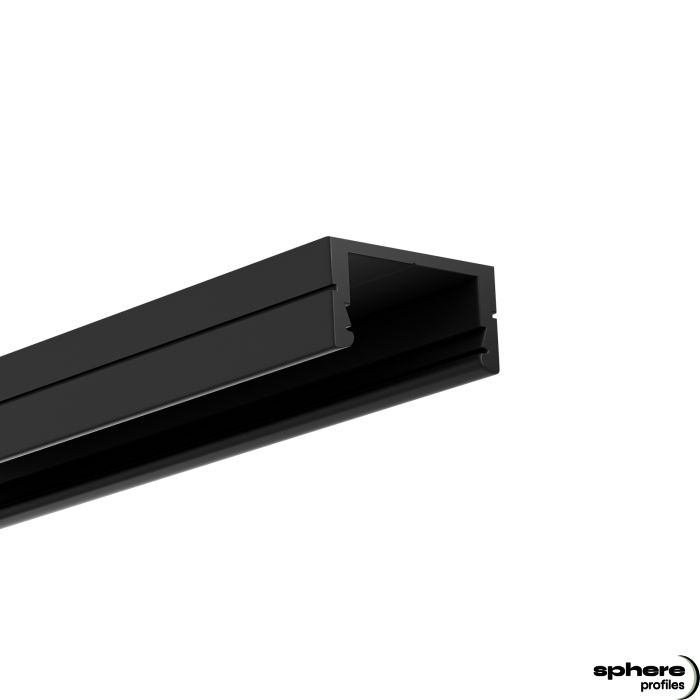 LED Profilo da costruzione CHRONO, 200 cm, nero RAL 9005