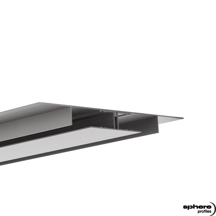 Profilo LED per cartongesso MALACHIT, 200 cm, anodizzato