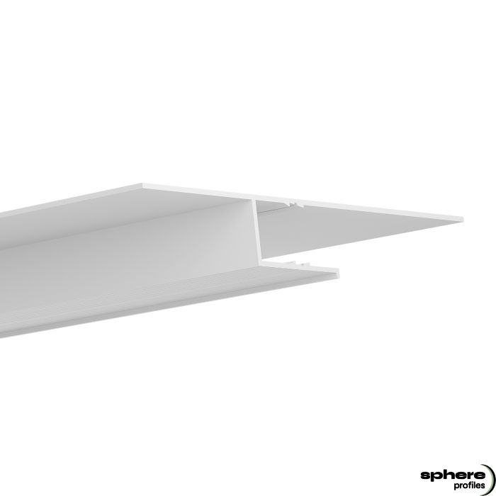 Profilo LED per cartongesso BERYLL, 300 cm, bianco RAL 9003