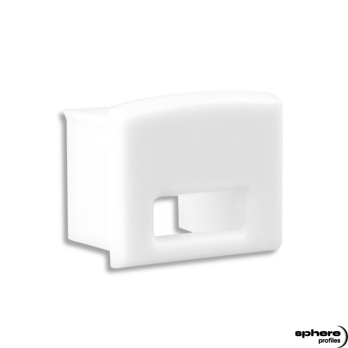 Tappo di chiusura HADIR, bianco, set di 1, con ingresso cavi