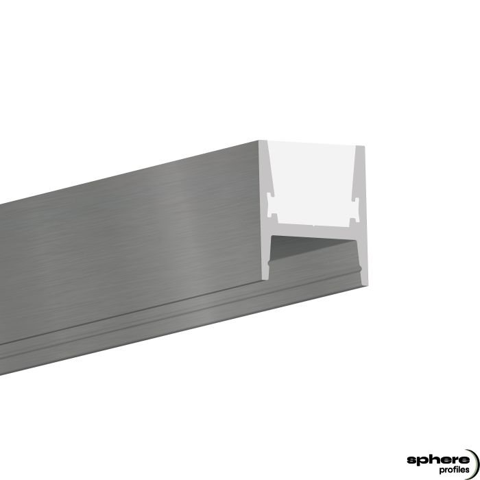 Profilo di installazione LED COLUMBA, 600 cm, anodizzato