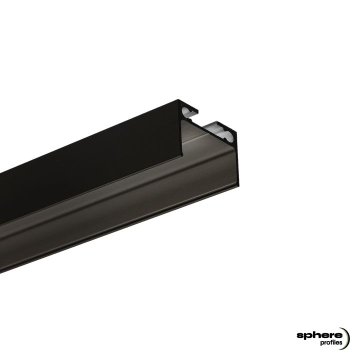 LED Profilo da costruzione CELEST canalina universale per cavi, 200 cm, nero RAL 9005