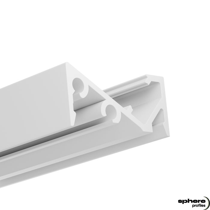 LED Profilo da costruzione SERPENS LED profilo esterno, 200 cm, bianco RAL 9003