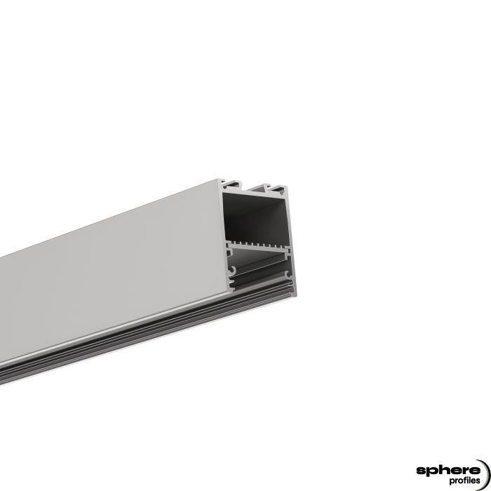 Profilo di illuminazione a LED ACHERNAR, 300 cm, verniciato a polvere argento