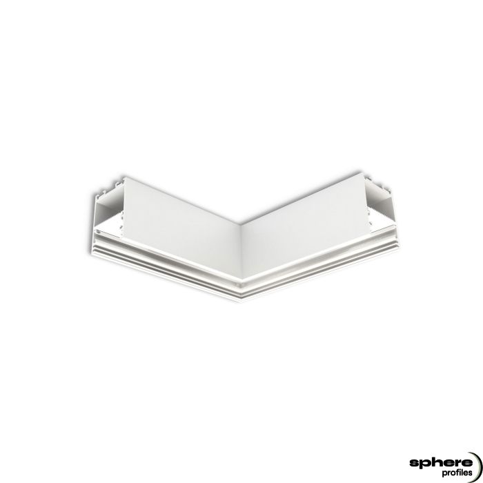 EDGE-02 Angolo saldato, 120x120 mm, bianco RAL 9003