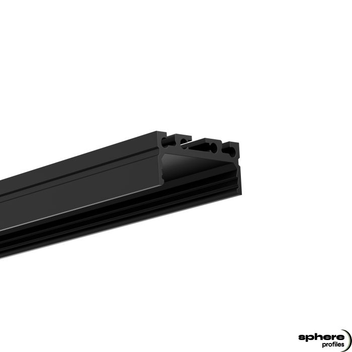 LED Profilo da costruzione CYGNUS, 200 cm, nero RAL 9005