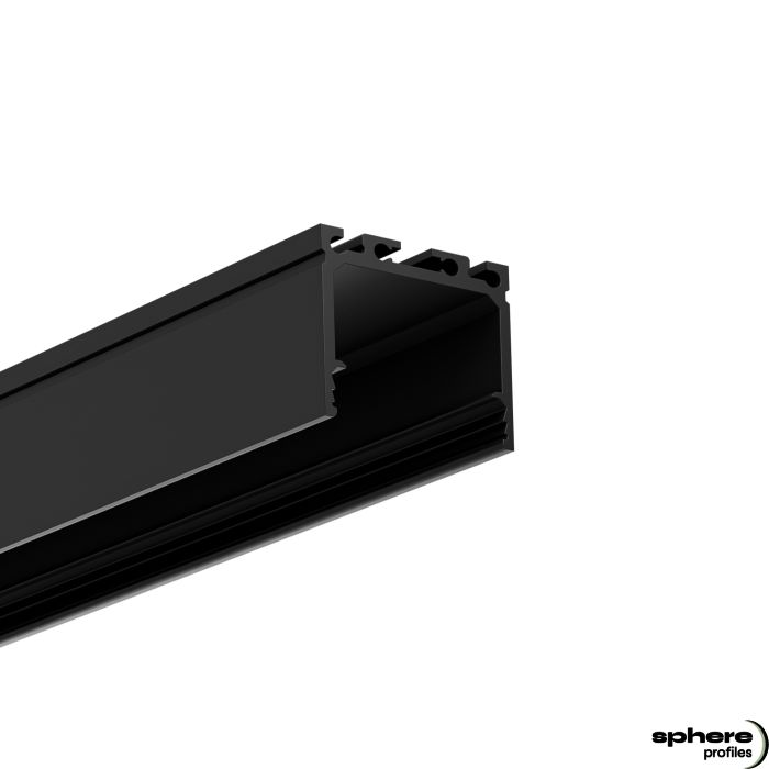 LED Profilo da costruzione ALKOR, 200 cm, nero RAL 9005