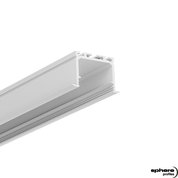 Profilo di installazione LED ELEKTRA, 200 cm, bianco RAL 9010