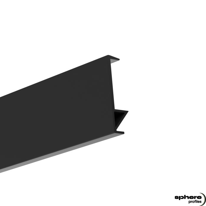 LED Profilo da costruzione STYX, 200 cm, nero RAL9005