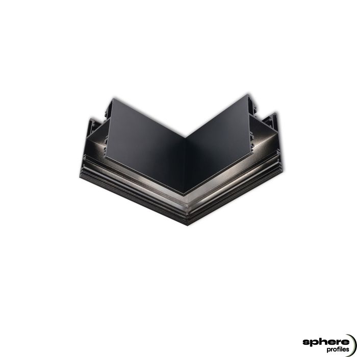 EDGE-04 Angolo saldato, 120x120 mm, nero RAL9005