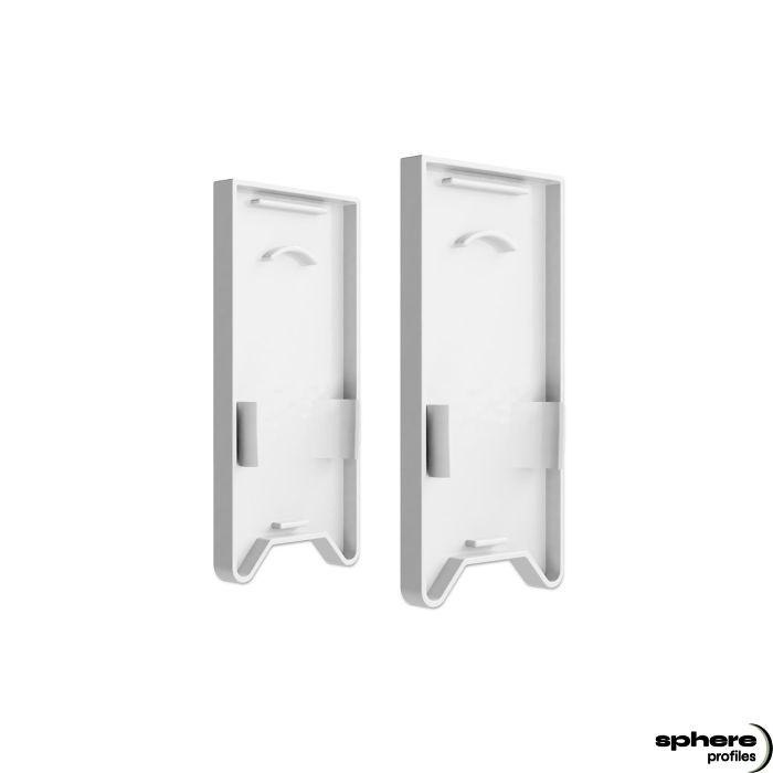 Tappo di chiusura ADRASTEA, bianco, set di 2, con trappola per la luce, alto