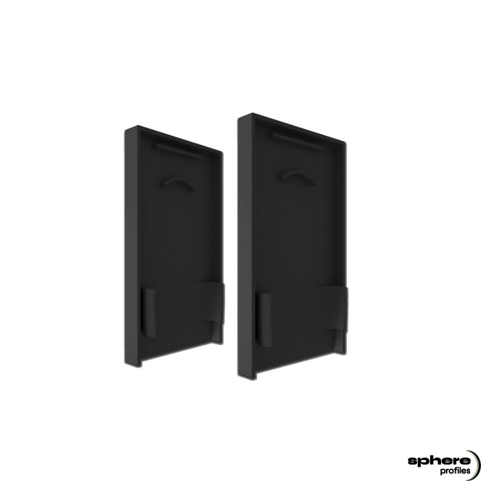 Tappo di chiusura ACAMAR/ACHERNAR, nero, set di 2, con trappola per la luce