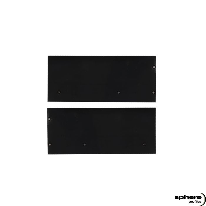 HIPPOCAMP e HAUMEA Tappo di chiusura, nero, set di 2, sinistro/destro, incl. viti