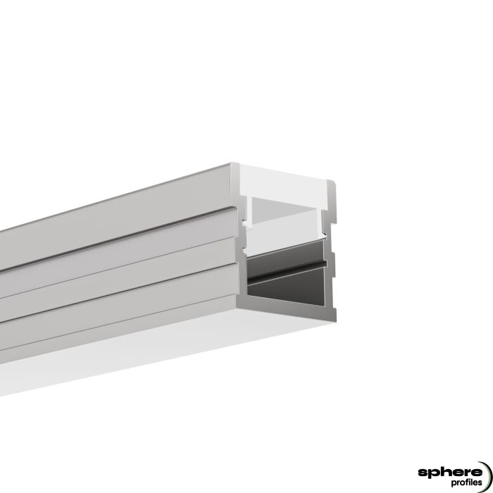 Profilo di installazione LED ALHENA, 200 cm, anodizzato, incl. copertura