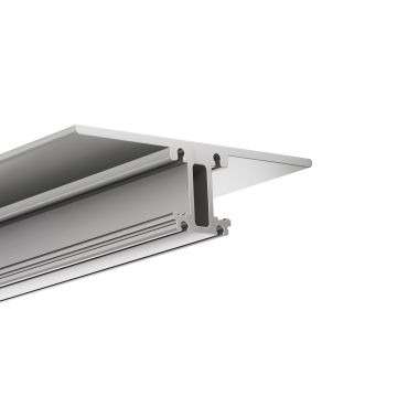 Perfil de iluminación LED ARRAKIS, 200 cm, recubrimiento de polvo plateado