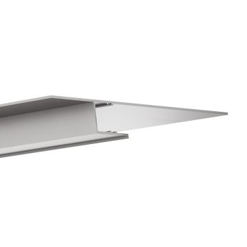 Perfil LED para construcción en seco PYRIT, 200 cm, anodizado