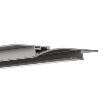 Perfil LED para construcción en seco TURMALIN, 200 cm, anodizado
