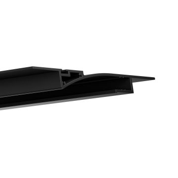 Perfil LED para construcción en seco TURMALIN, 200 cm, negro RAL 9005