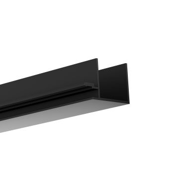 Perfil LED para construcción en seco CITRIN, 200 cm, negro RAL 9005