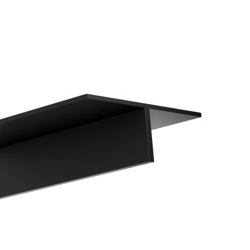 Profilé pour construction sèche LED HELIODOR, 200cm, noir RAL 9005