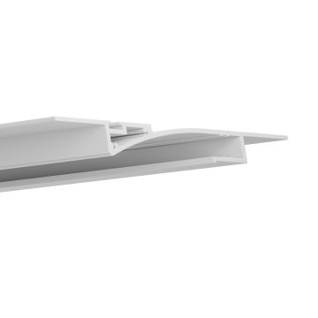 Perfil LED para construcción en seco TURMALIN, 200 cm, blanco RAL 9003