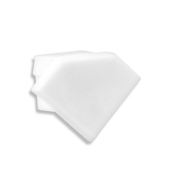 Embout de finition SIRIUS, blanc, kit de 1