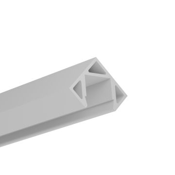 Profilé d'angle LED SIRIUS, 200cm, blanc RAL 9003