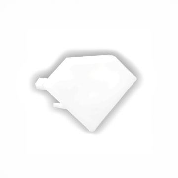Embout de finition LYRA, blanc, kit de 1