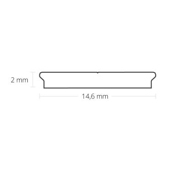 Striscia di raffreddamento LED LIBRA, 200 cm, anodizzata