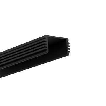 LED Construcción perfil HADIR, 200 cm, negro RAL 9005