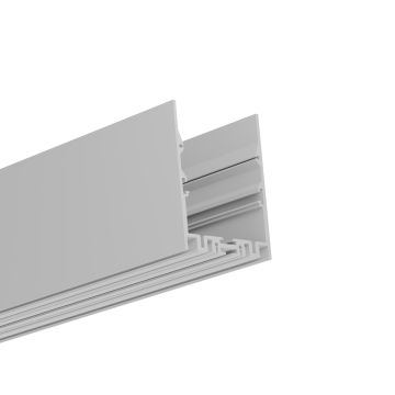 Profilo di illuminazione a LED ZENITH, 200 cm, bianco RAL 9003 verniciato a polvere