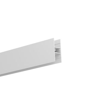 Profilé de luminaire/ en applique LED ATLAS, 200cm, blanc RAL 9003
