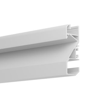 Perfil zócalo LED NOX, 200 cm, blanco RAL 9003