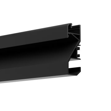 Profilo battiscopa a LED NOX, 200 cm, nero RAL 9005