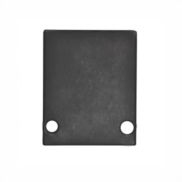 Embout de finition ADHARA, noir RAL 9005, kit de 2, vis incluses