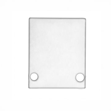 Embout de finition ADHARA, blanc RAL 9003, kit de 2, vis incluses