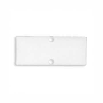 Embout de finition ATLAS, blanc RAL 9003, kit de 2, vis incluses