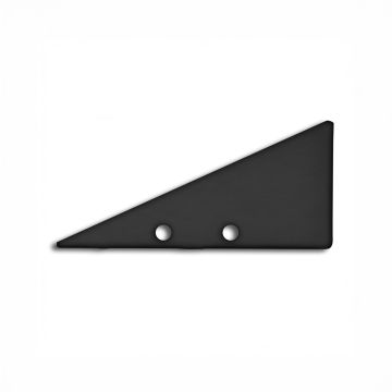 Tappo di chiusura BOTEIN, nero RAL 9005, set di 2, viti incluse