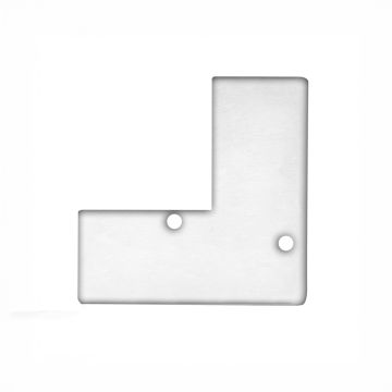 Embout de finition LUMIN, anodisé, kit de 2, vis incluses