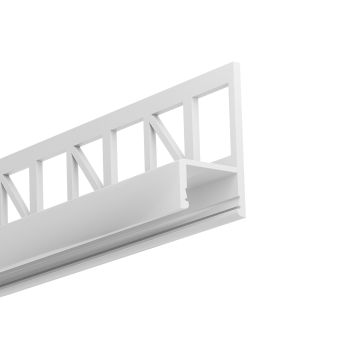Profilé de carrelage LED COSMIC, 200cm, blanc RAL 9003