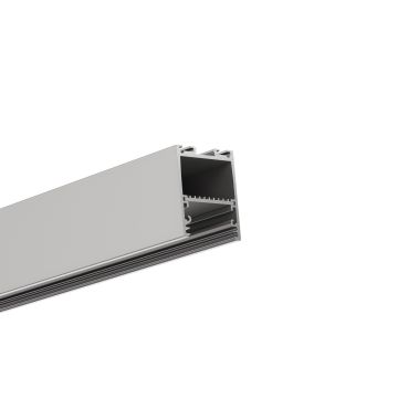 Profilo di illuminazione a LED ACHERNAR, 200 cm, verniciato a polvere argento