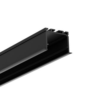 Profilé encastré LED ELEKTRA, 200cm, noir RAL 9005