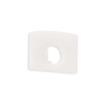 Embout de finition HYDRUS, blanc, kit de 1, avec passage de câble