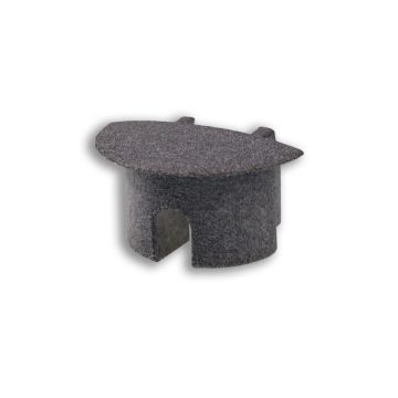 Tappo di chiusura KITALPHA, set di 1, con ingresso cavi, rotondo