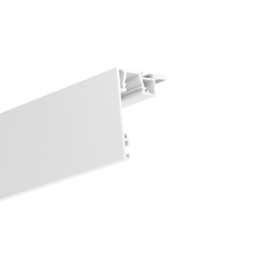Cornice LED HAUMEA, 200 cm, bianco RAL9010, con linea luminosa opzionale