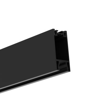 Profilé pour rideaux LED HIMALIA, 200 cm, noir RAL9005