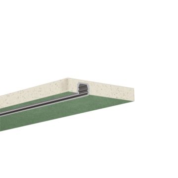 Perfil LED para construcción en seco PYXIS, 100 cm, incl. funda protectora