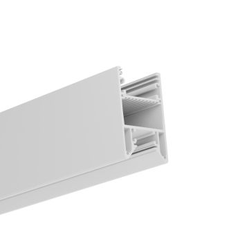 Profilo di illuminazione a LED ADRASTEA, 300 cm, bianco RAL9003, Inlay scorrevole