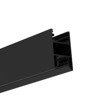 Profilo di illuminazione a LED ADRASTEA, 200 cm, nero RAL9005, Inlay scorrevole