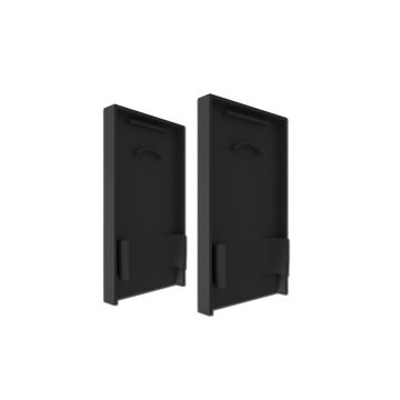 ACAMAR/ACHERNAR End cap, black, set of 2, with light trap